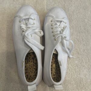 White platform keds